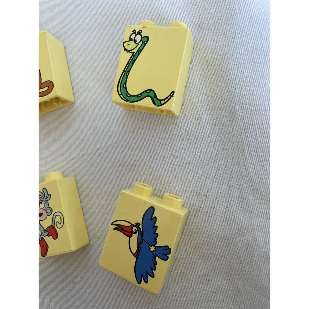 Lego Duplo Dora the Explorer 4pc Specialty Blocks Boots Monkey Snake Bird